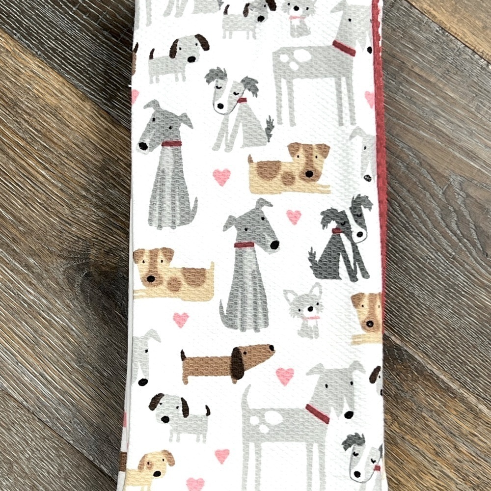 PETS - Cynthia Rowley - ‘Hearts & Dogs’ dish towels (3). NWT. *Last one! - Picture 2 of 4